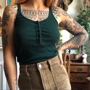 Brandy Melville Henley tank top XS-M